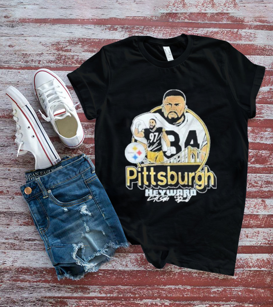 Pittsburgh Heyward 97 Football Steel City Bridge T-Shirt