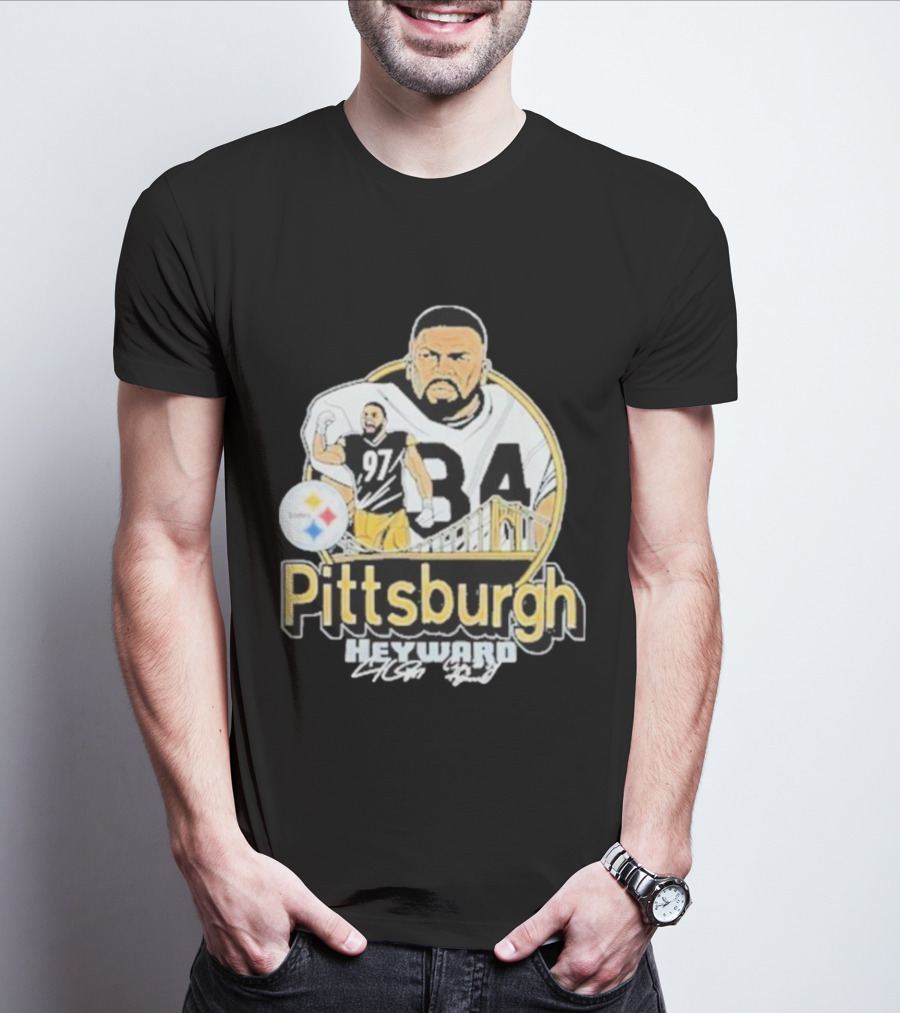 Pittsburgh Heyward 97 Football Steel City Bridge T-Shirt