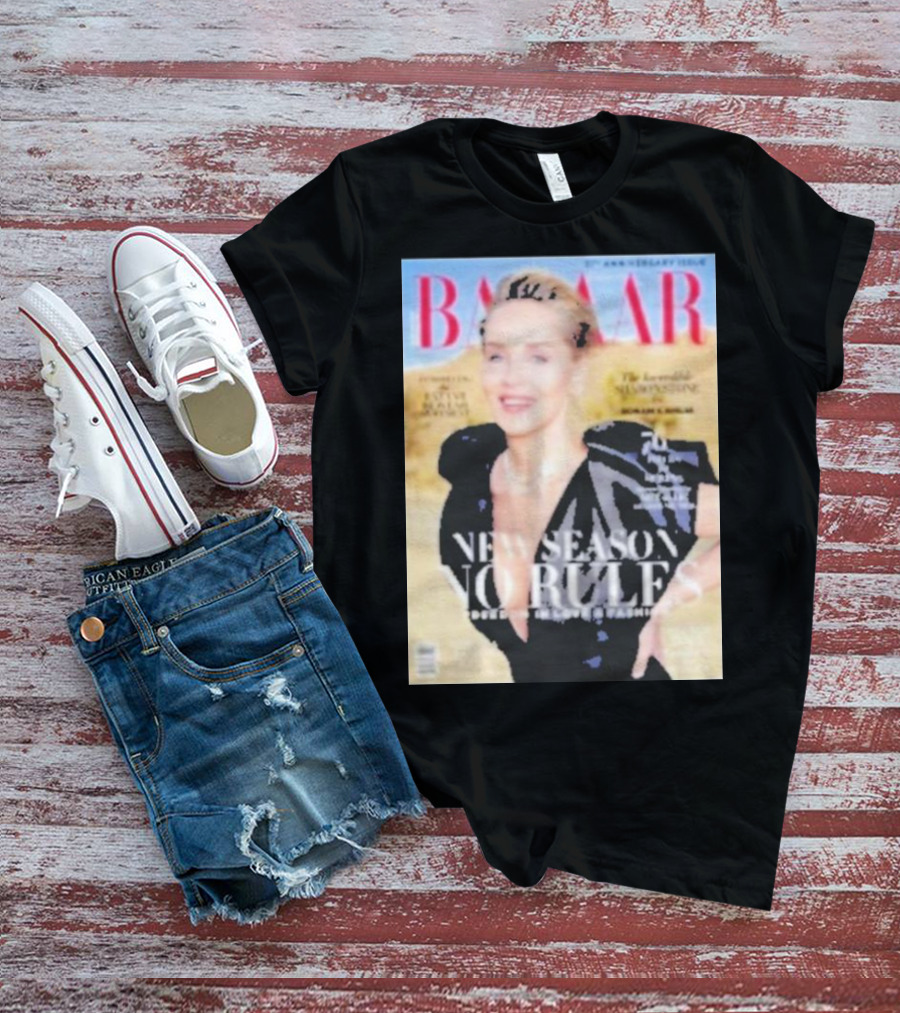 BAZAAR New Season No Rules The Incredible Sharon Stone 30th Anniversary Issue T-Shirt