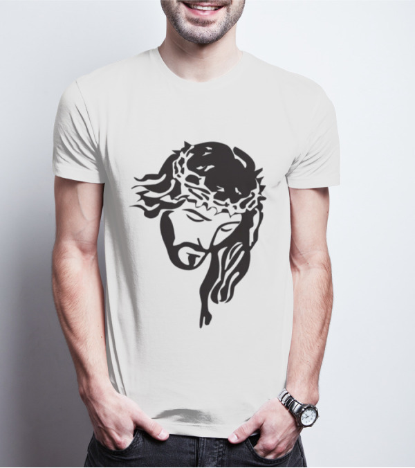 Jesus Christ Crown Of Thorns Christian T-Shirt