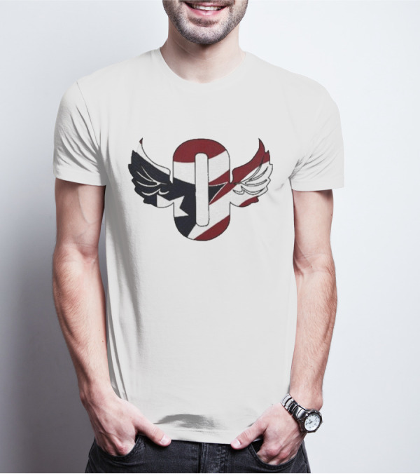 A1 Vintage Outkast Winged Emblem Flag T-Shirt