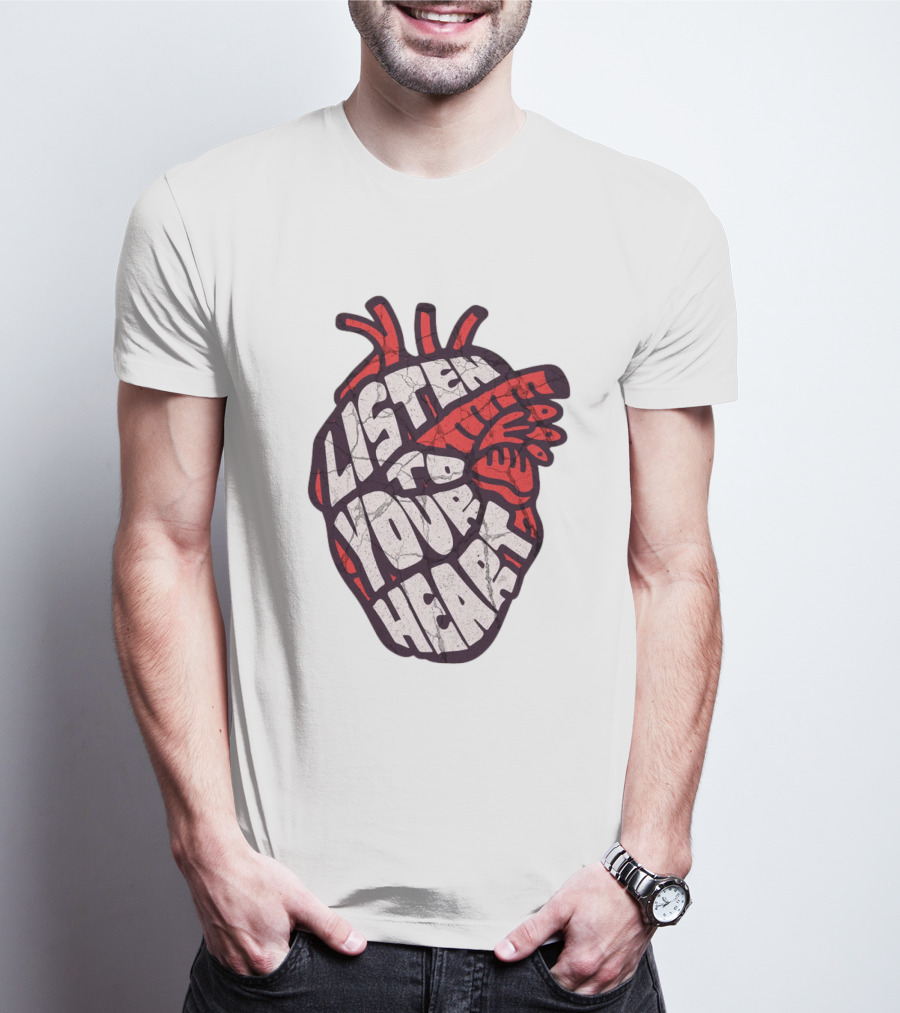 Listen To Your Heart Anatomical Heart T-Shirt