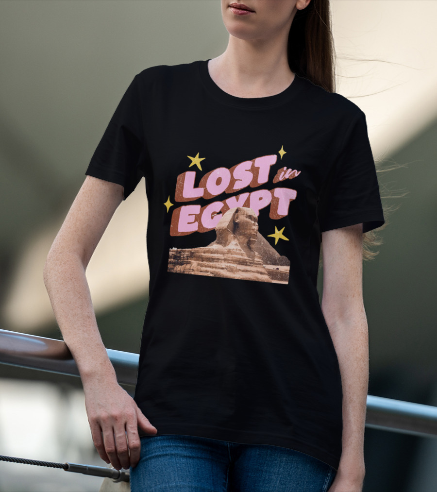 Lost In Egypt With Sphinx And Stars T-Shirt