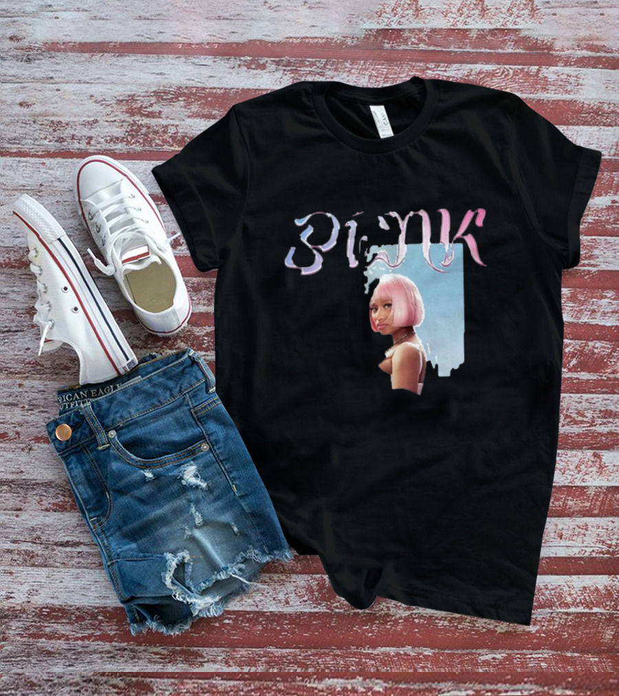 BLΛƆK Nicki Minaj Pink Photo T-Shirt