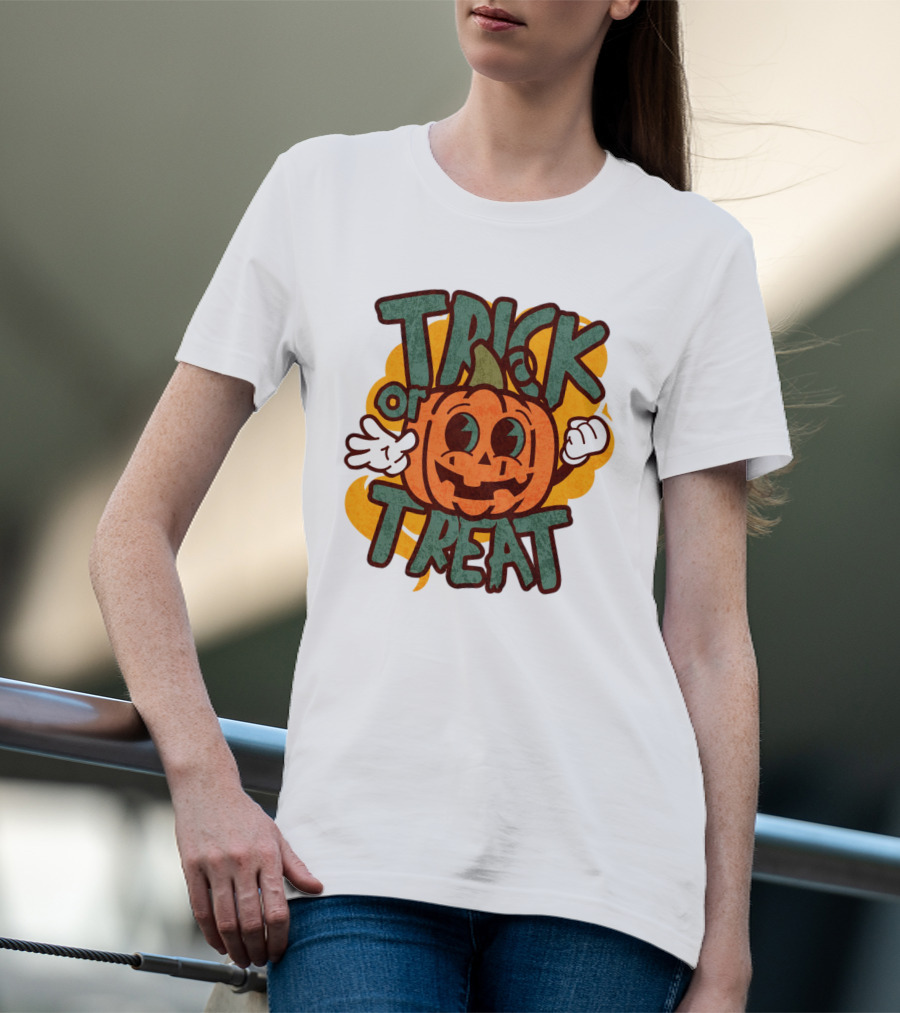 Trick Or Treat Pumpkin Character T-Shirt