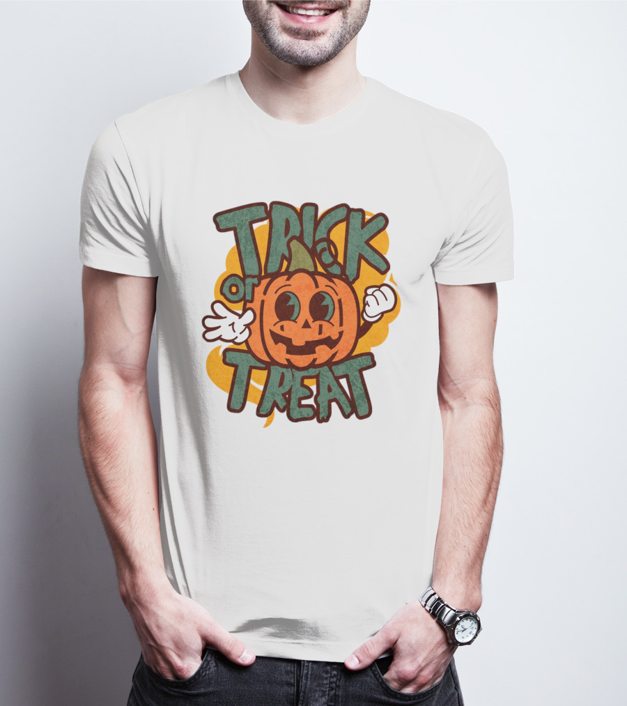 Trick Or Treat Pumpkin Character T-Shirt