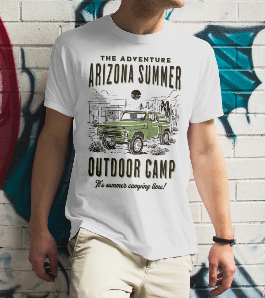 The Adventure Arizona Summer Outdoor Camp Classic Truck Camping Time T-Shirt