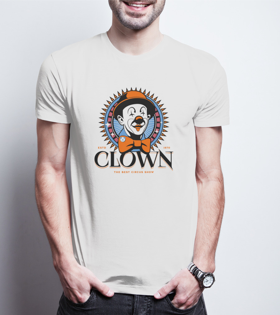 CLOWN THE BEST CIRCUS SHOW ESTD 1970 T-Shirt
