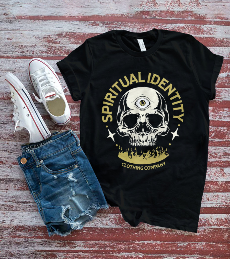 SPIRITUAL IDENTITY THREE-EYED SKULL CLOTHING COMPANY T-Shirt
