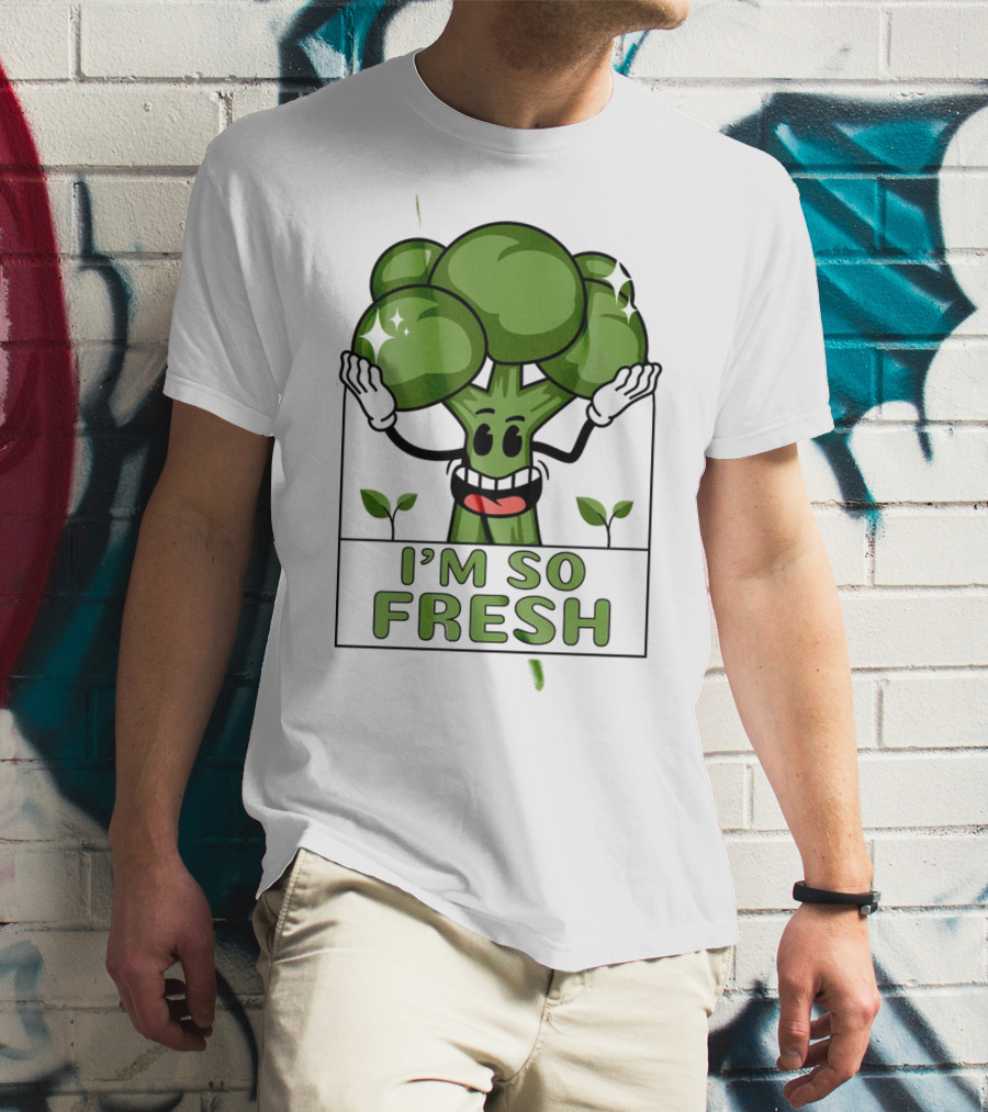 I'm So Fresh Broccoli Sparkle T-Shirt