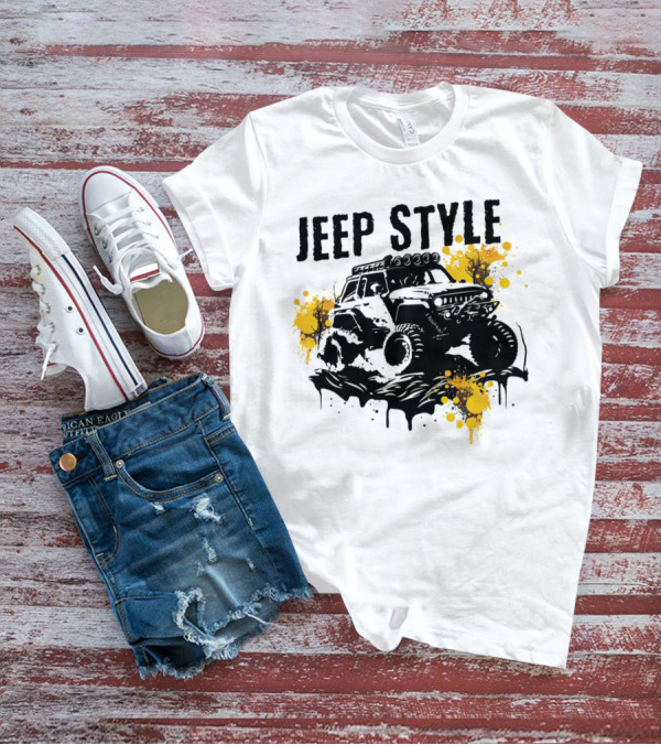JEEP STYLE Off-Road Adventure With Bold Trails And Splashes T-Shirt