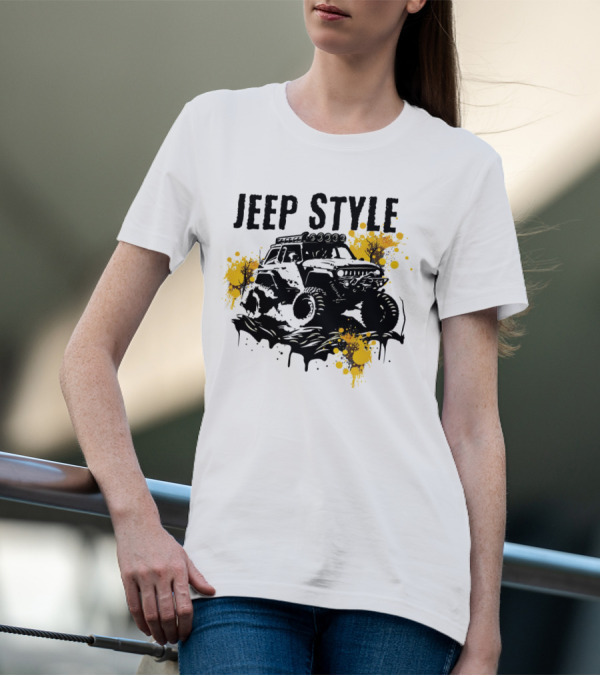 JEEP STYLE Off-Road Adventure With Bold Trails And Splashes T-Shirt