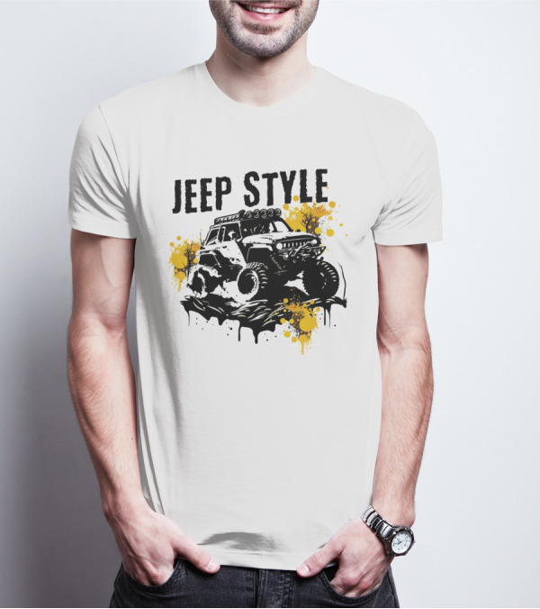 JEEP STYLE Off-Road Adventure With Bold Trails And Splashes T-Shirt