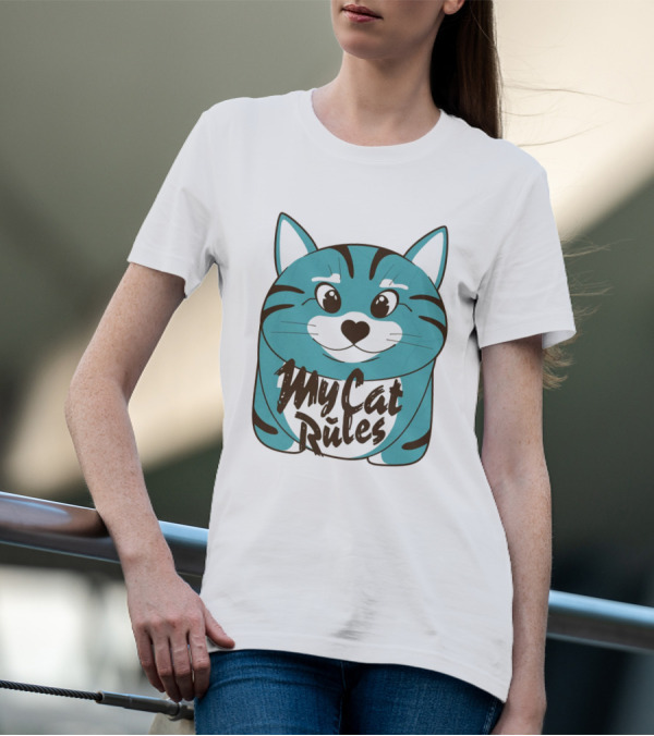 My Cat Rules Cute Animal T-Shirt