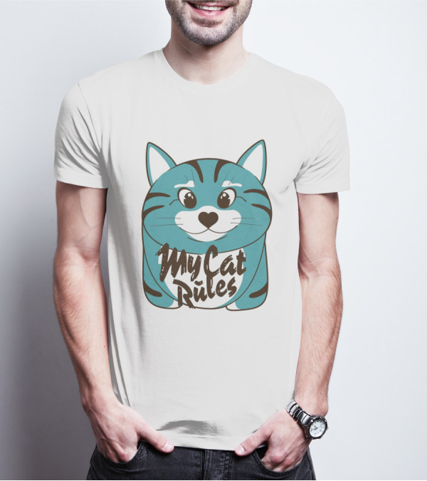My Cat Rules Cute Animal T-Shirt