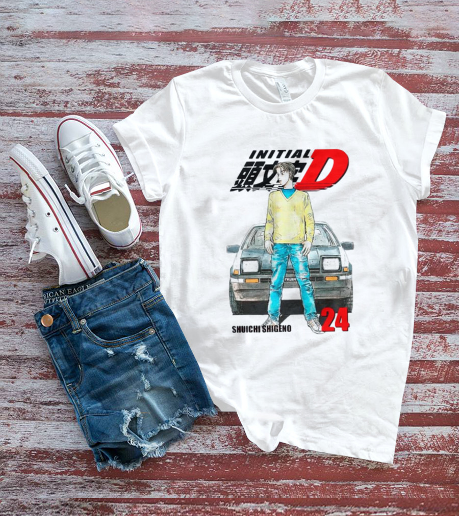 Initial D Shuichi Shigeno 24 T-Shirt
