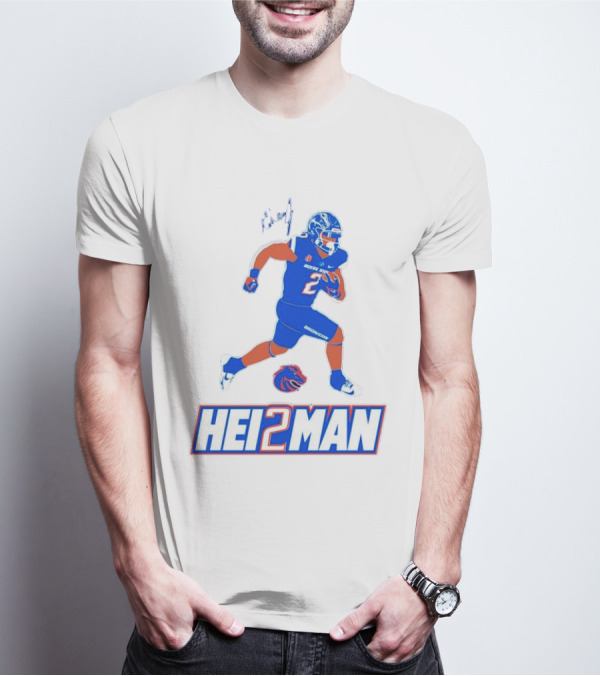 Ashton Jeanty Boise State Broncos Hei2man Football Player T-Shirt