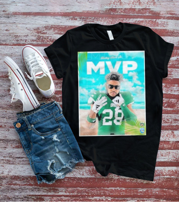 Ohio Bobcats Football MVP Rickey Hunt Jr Celebrated In Myrtle Beach Bowl 2023-2024 Champions T-Shirt