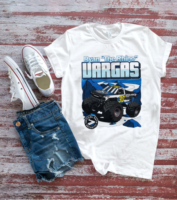 Ryan The Rhino Vargas Capital Path Security Monster Truck T-Shirt