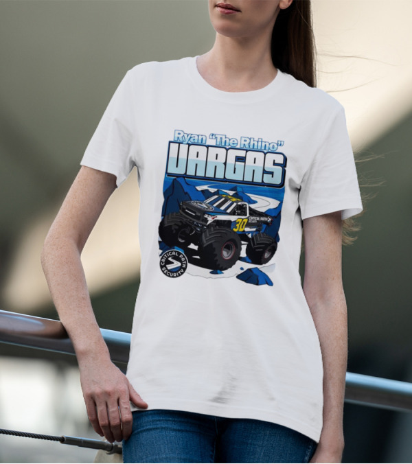 Ryan The Rhino Vargas Capital Path Security Monster Truck T-Shirt