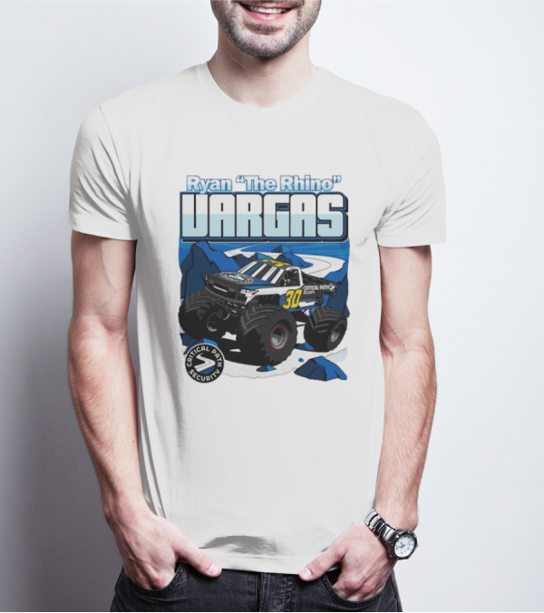 Ryan The Rhino Vargas Capital Path Security Monster Truck T-Shirt