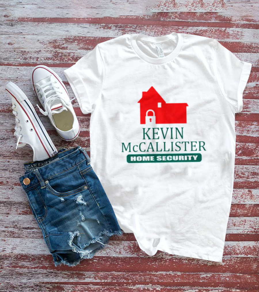 Kevin McCallister Home Security Red House Lock T-Shirt
