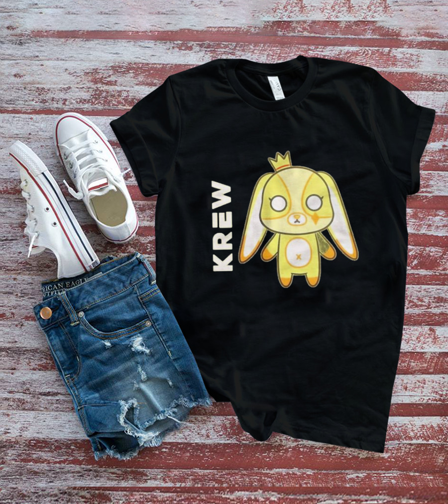 Krew Gold Crowned Teddy Character T-Shirt