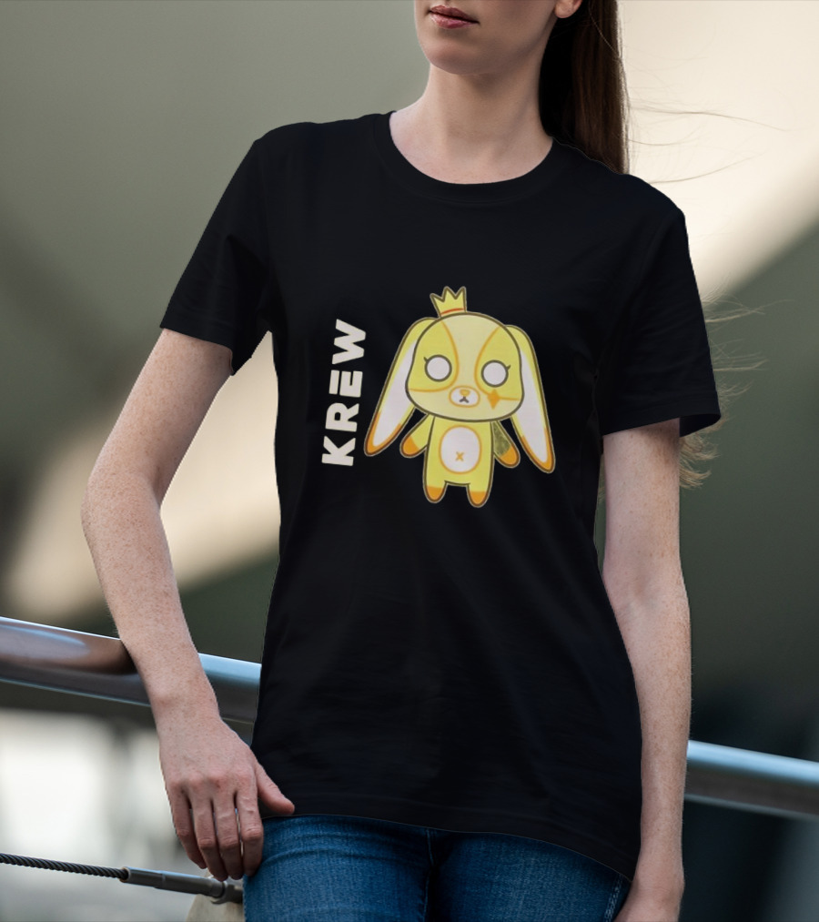 Krew Gold Crowned Teddy Character T-Shirt