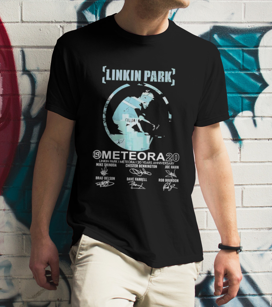 Linkin Park Meteora 20 Years Anniversary Mike Shinoda Chester Bennington Joe Hahn Brad Delson Dave Farrell Rob Bourdon T-Shirt