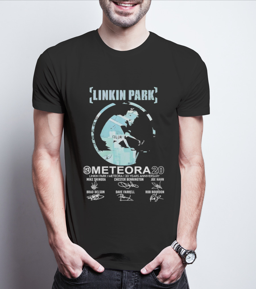 Linkin Park Meteora 20 Years Anniversary Mike Shinoda Chester Bennington Joe Hahn Brad Delson Dave Farrell Rob Bourdon T-Shirt