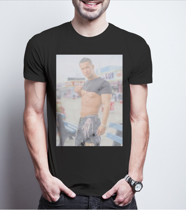 Jersey Shore Mike Sorrentino Style Boardwalk Photo T-Shirt