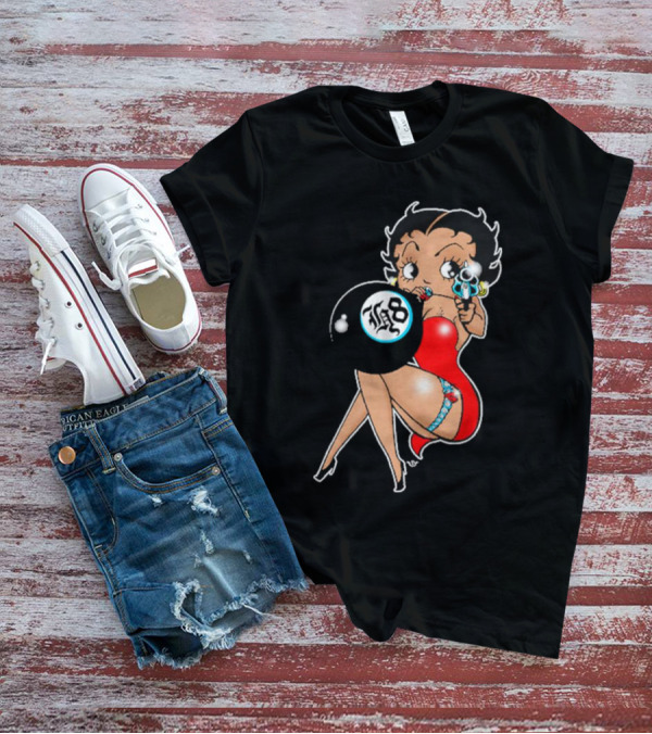 Section H8 Betty Boop Eight Ball Gun T-Shirt