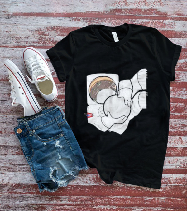 Strange Planet Ohio Moonwalker Cosmic Astronaut Holding Celestial Sphere T-Shirt