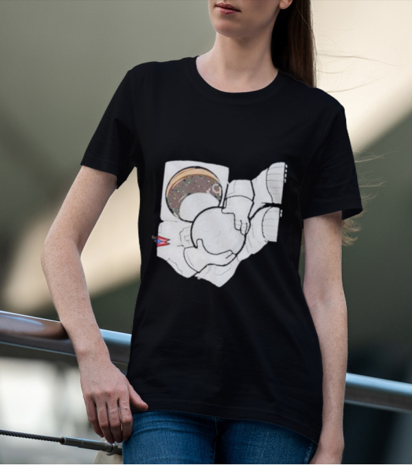 Strange Planet Ohio Moonwalker Cosmic Astronaut Holding Celestial Sphere T-Shirt