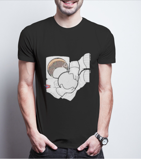 Strange Planet Ohio Moonwalker Cosmic Astronaut Holding Celestial Sphere T-Shirt