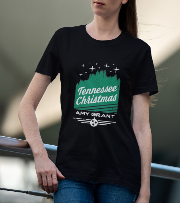 Tennessee Christmas Amy Grant Stars Trees T-Shirt