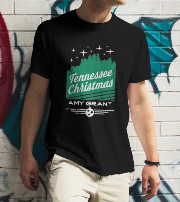 Tennessee Christmas Amy Grant Stars Trees T-Shirt