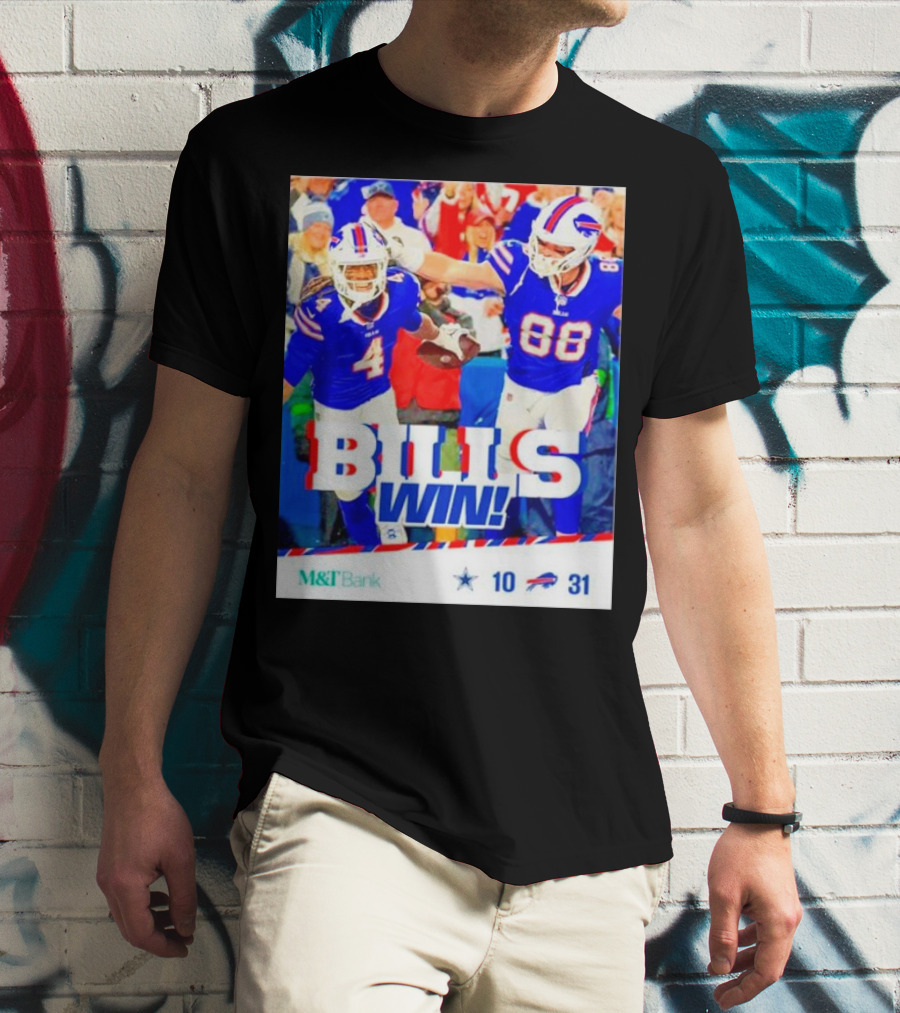 Buffalo Bills Win Dallas Cowboys 31-10 T-Shirt