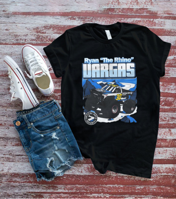 Ryan The Rhino Vargas Critical Path Security Number 30 Monster Truck Adventure T-Shirt