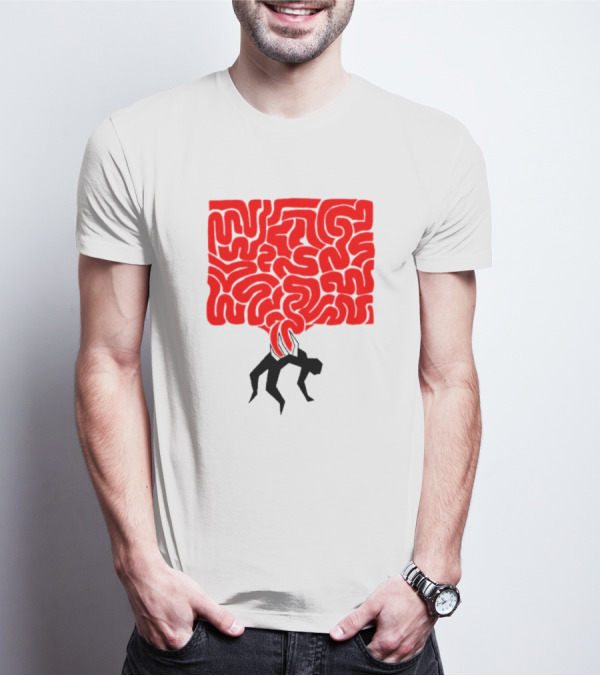 My Body Betrayed Me Red Maze Burden T-Shirt