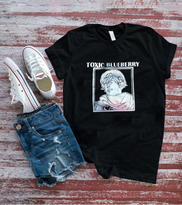 TOXIC BLUEBERRY Manga Style Character T-Shirt