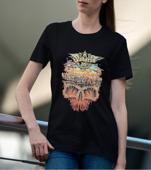 Sabaton 25th Anniversary Skull And Battlefield T-Shirt