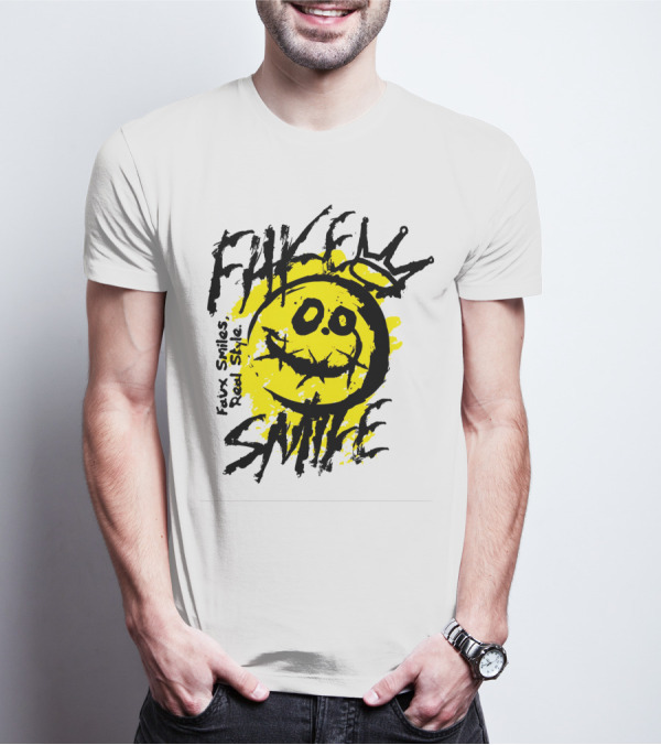 Fake Smile Faux Smiles Real Style Smiley Crown T-Shirt