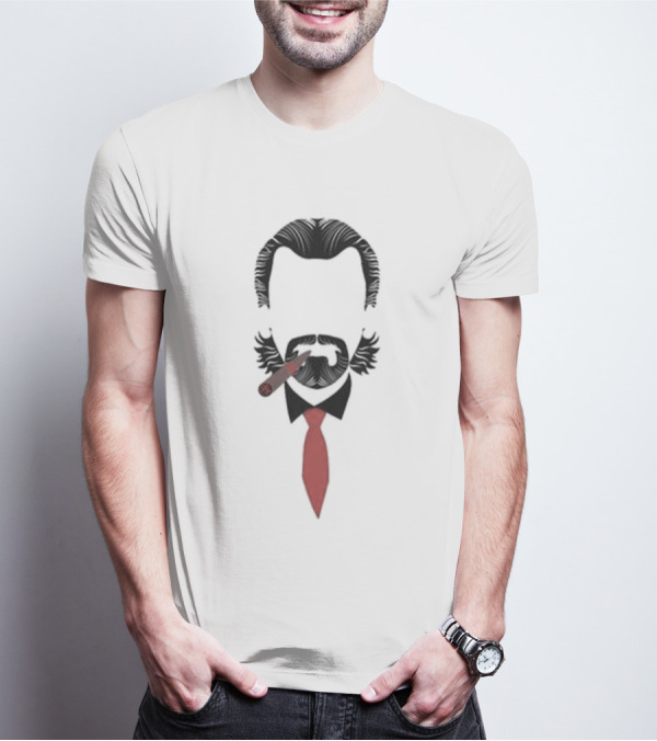 John Buccigross Barry Melrose Iconic Cigar And Red Tie Look T-Shirt