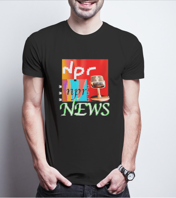 Npr Tiktok Npr News Microphone T-Shirt