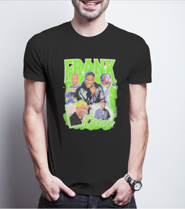 Frank Ocean Vintage Rap Music Collage T-Shirt