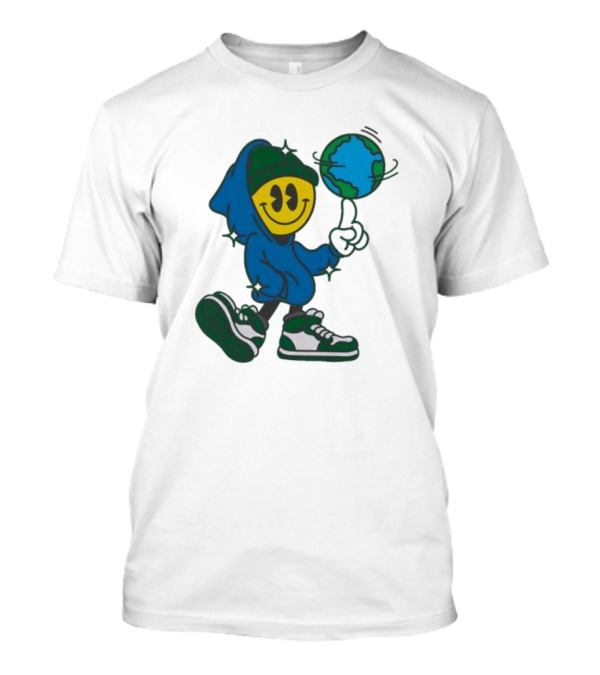 Globe Spinner Connor Price Smiley Face Hoodie Character T-Shirt