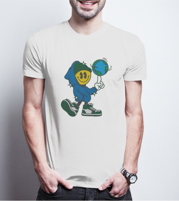 Globe Spinner Connor Price Smiley Face Hoodie Character T-Shirt