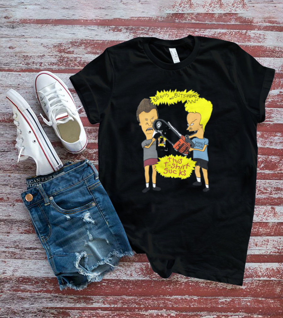 Beavis And Butt-head Death Rock This T-Shirt Sucks Vintage 1994 T-Shirt