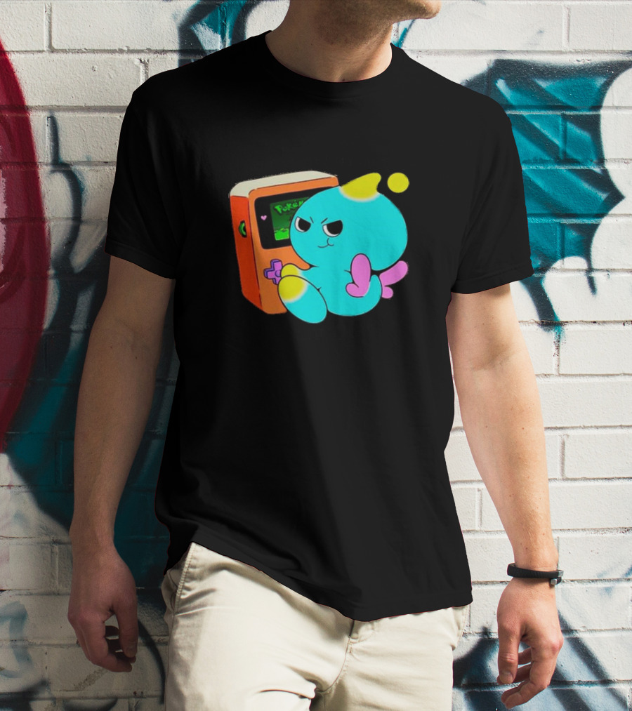 You Keep Playing Ur Silly Little Games Cartoon Creature With Game Console T-Shirt
